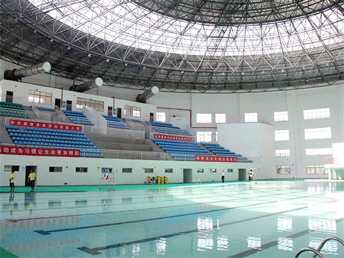 張掖廣東惠州市游泳館網架